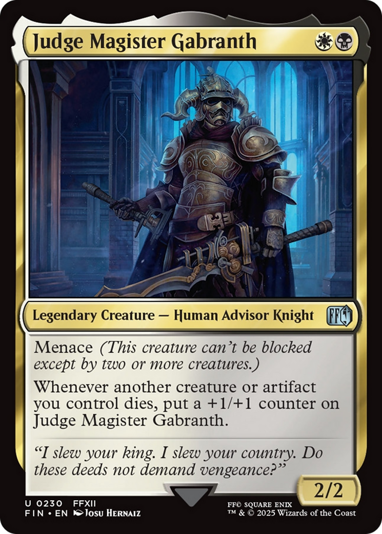Judge Magister Gabranth [FINAL FANTASY] MTG Single Magic: The Gathering | Red Claw Gaming