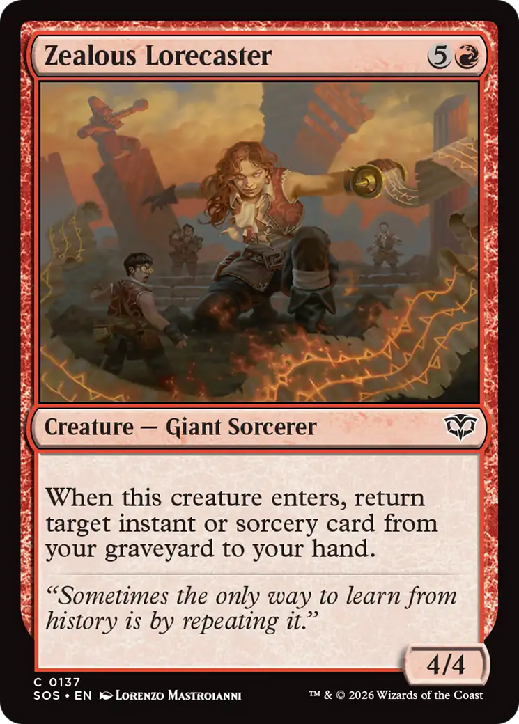 Zealous Lorecaster [Secrets of Strixhaven] MTG Single Magic: The Gathering | Red Claw Gaming