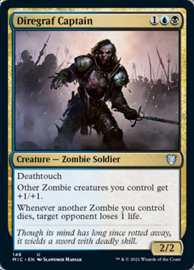 Diregraf Captain [Innistrad: Midnight Hunt Commander] MTG Single Magic: The Gathering | Red Claw Gaming