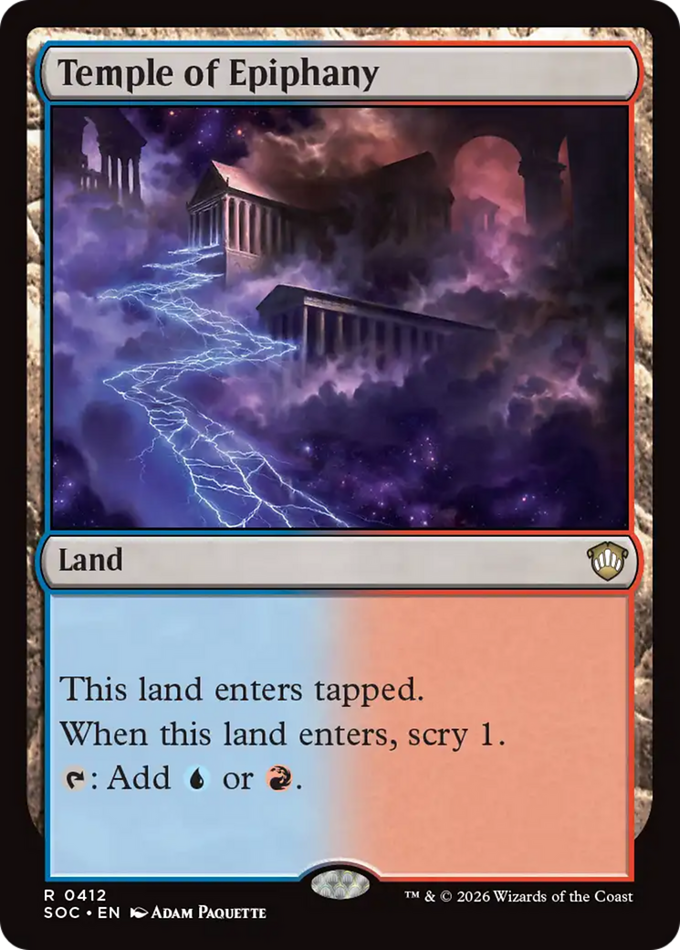 Temple of Epiphany [Secrets of Strixhaven Commander] MTG Single Magic: The Gathering | Red Claw Gaming