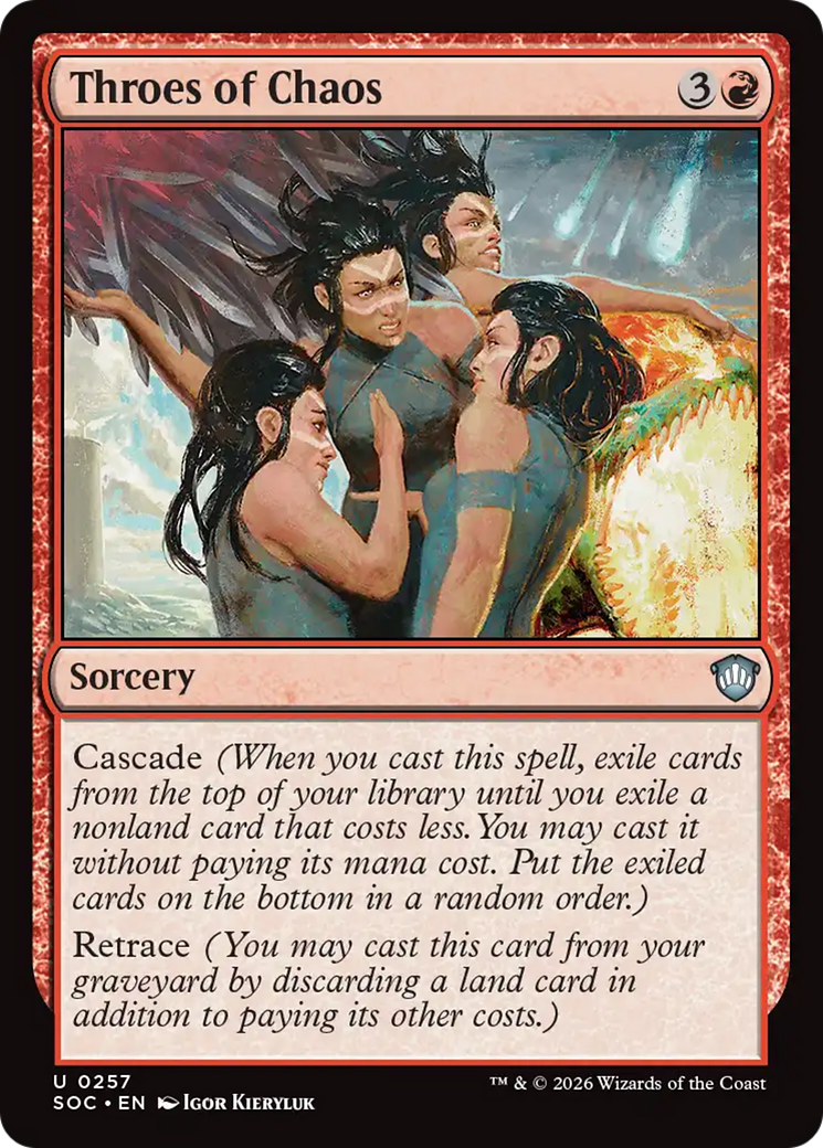 Throes of Chaos [Secrets of Strixhaven Commander] MTG Single Magic: The Gathering | Red Claw Gaming