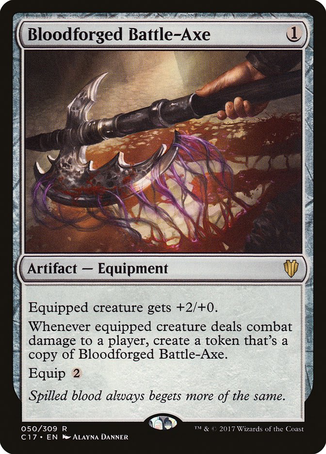 Bloodforged Battle-Axe [Commander 2017] MTG Single Magic: The Gathering | Red Claw Gaming