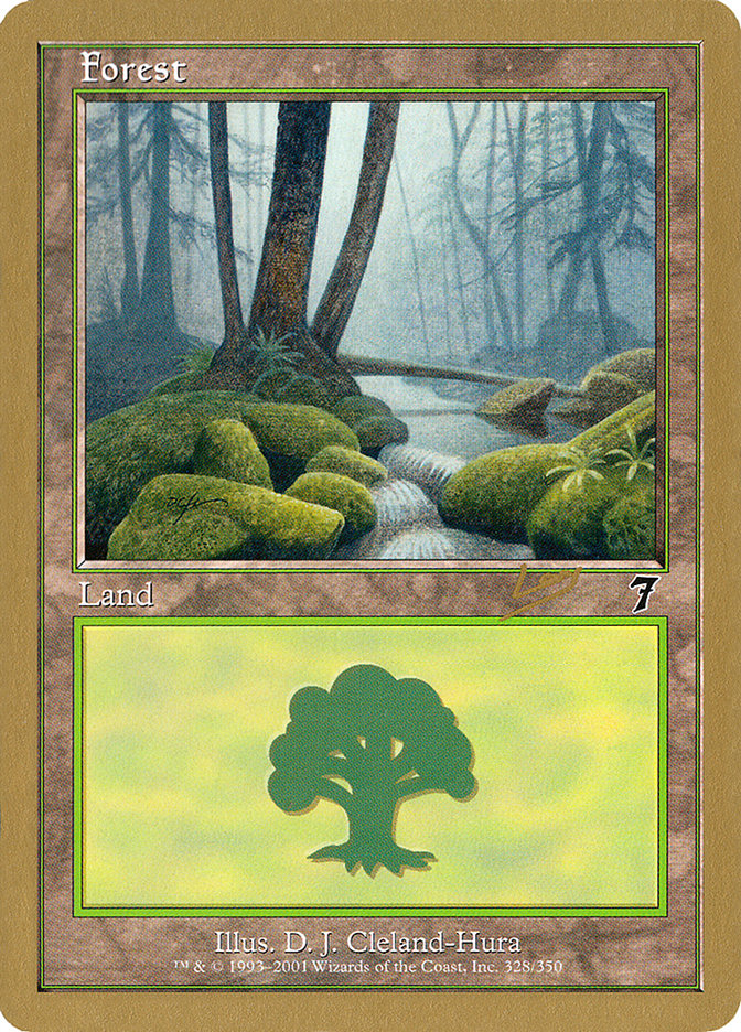 Forest (rl328) (Raphael Levy) [World Championship Decks 2002] MTG Single Magic: The Gathering | Red Claw Gaming