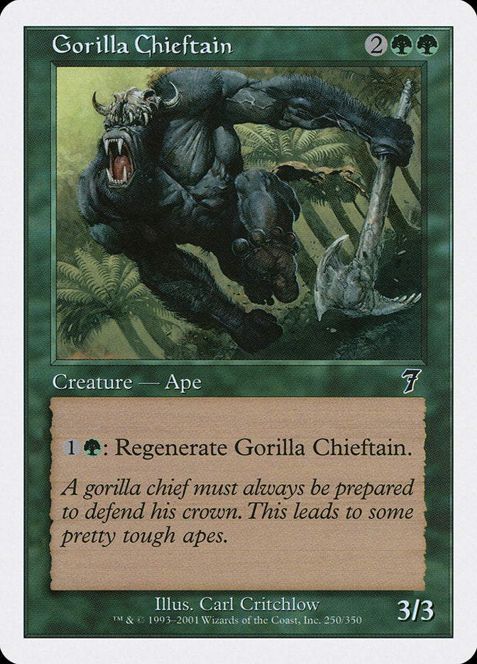 Gorilla Chieftain [Seventh Edition] MTG Single Magic: The Gathering | Red Claw Gaming