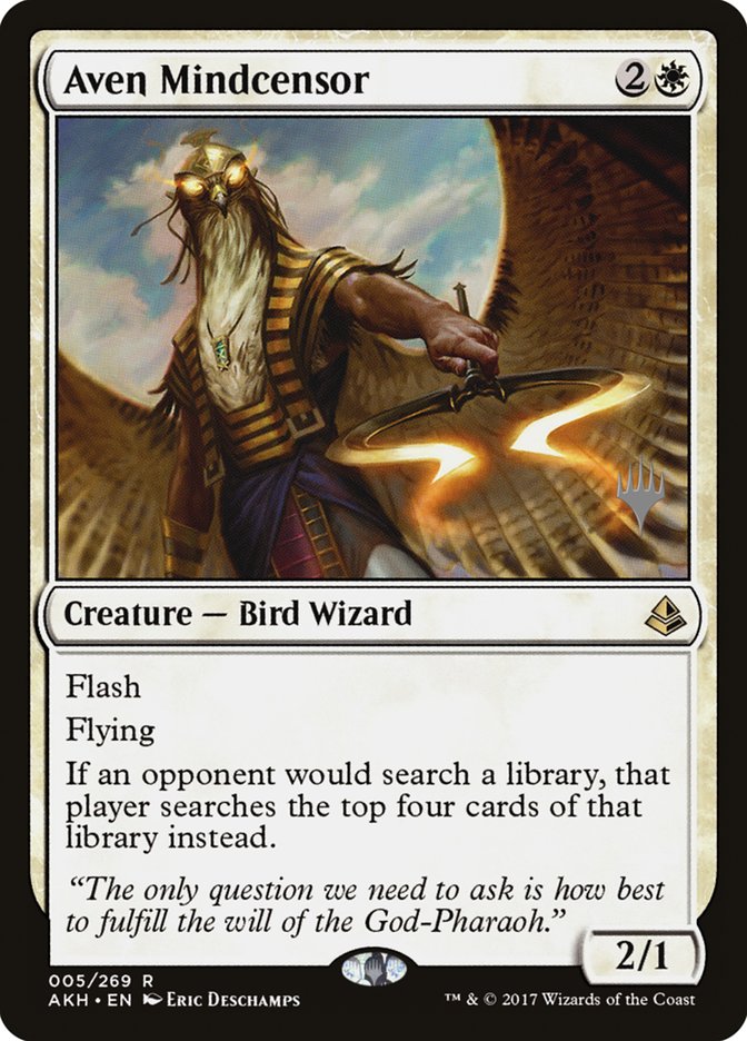 Aven Mindcensor (Promo Pack) [Amonkhet Promos] MTG Single Magic: The Gathering | Red Claw Gaming