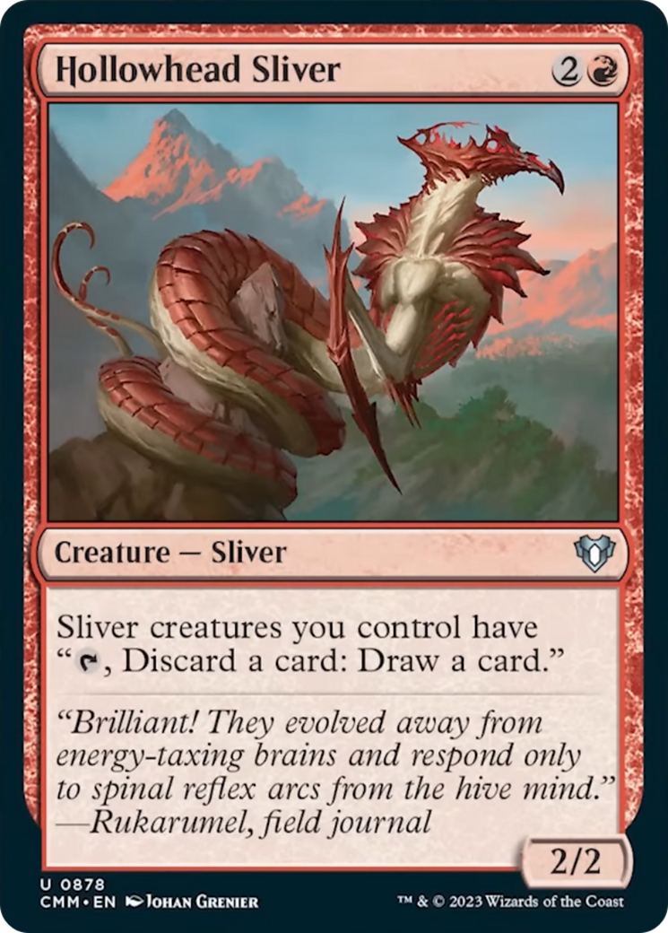 Hollowhead Sliver [Commander Masters] MTG Single Magic: The Gathering | Red Claw Gaming