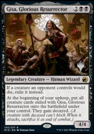 Gisa, Glorious Resurrector (Promo Pack) [Innistrad: Midnight Hunt Promos] MTG Single Magic: The Gathering | Red Claw Gaming