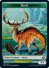 Beast // Human Soldier (003) Double-Sided Token [Ikoria: Lair of Behemoths Tokens] MTG Single Magic: The Gathering | Red Claw Gaming