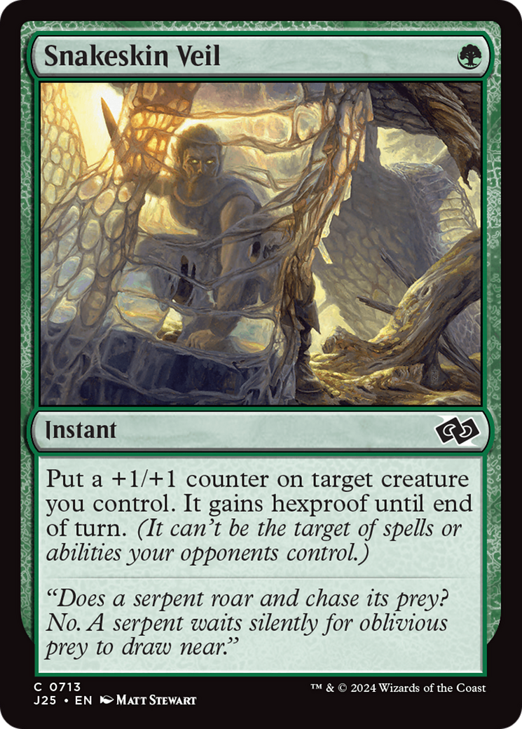 Snakeskin Veil [Foundations Jumpstart] MTG Single Magic: The Gathering | Red Claw Gaming