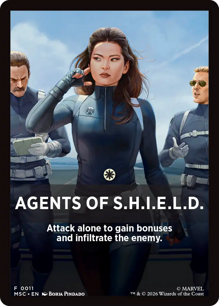 Agents of S.H.I.E.L.D. Theme Card [Marvel Super Heroes Commander] | Red Claw Gaming