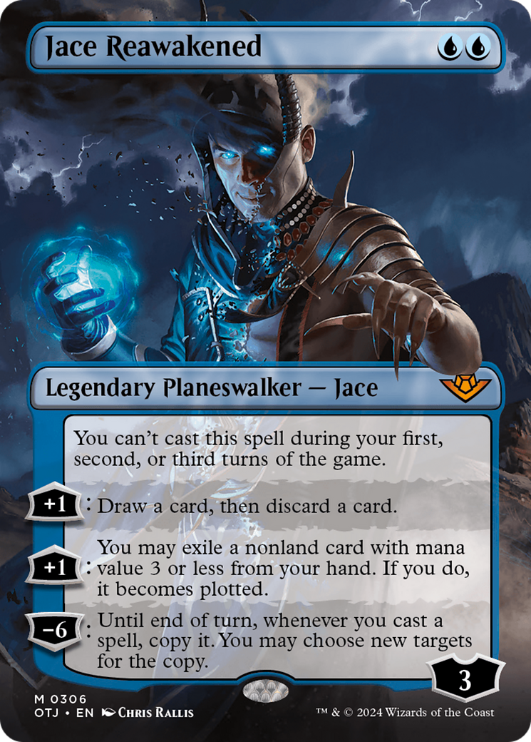Jace Reawakened (Borderless) [Outlaws of Thunder Junction] MTG Single Magic: The Gathering    | Red Claw Gaming