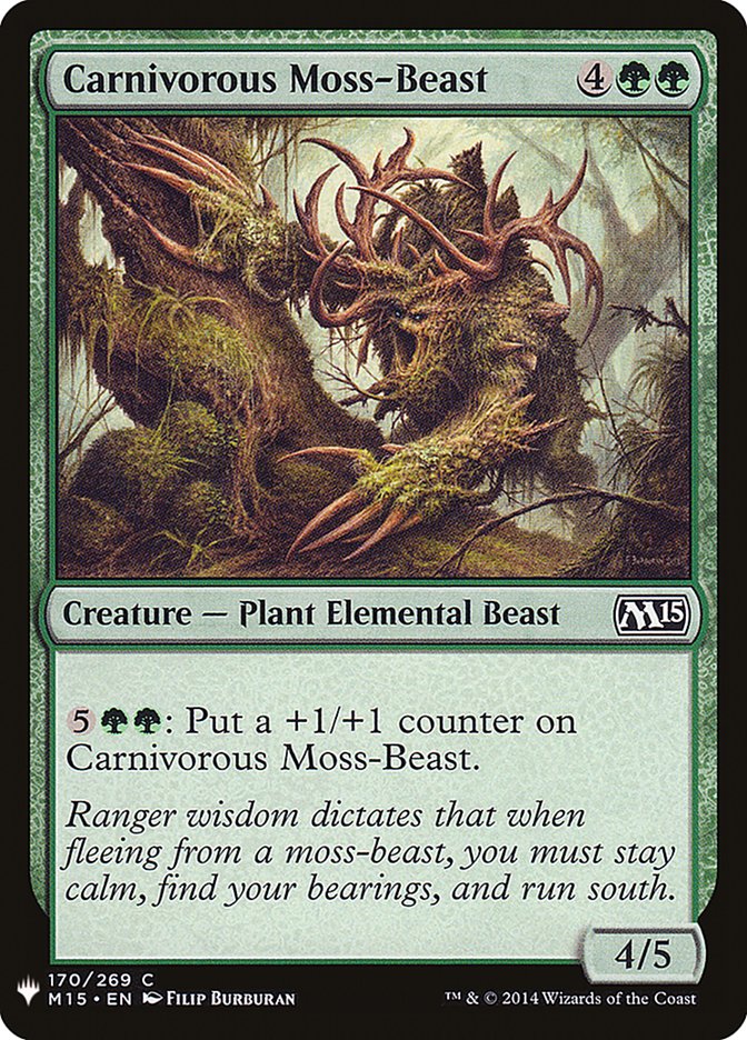 Carnivorous Moss-Beast [Mystery Booster] MTG Single Magic: The Gathering | Red Claw Gaming