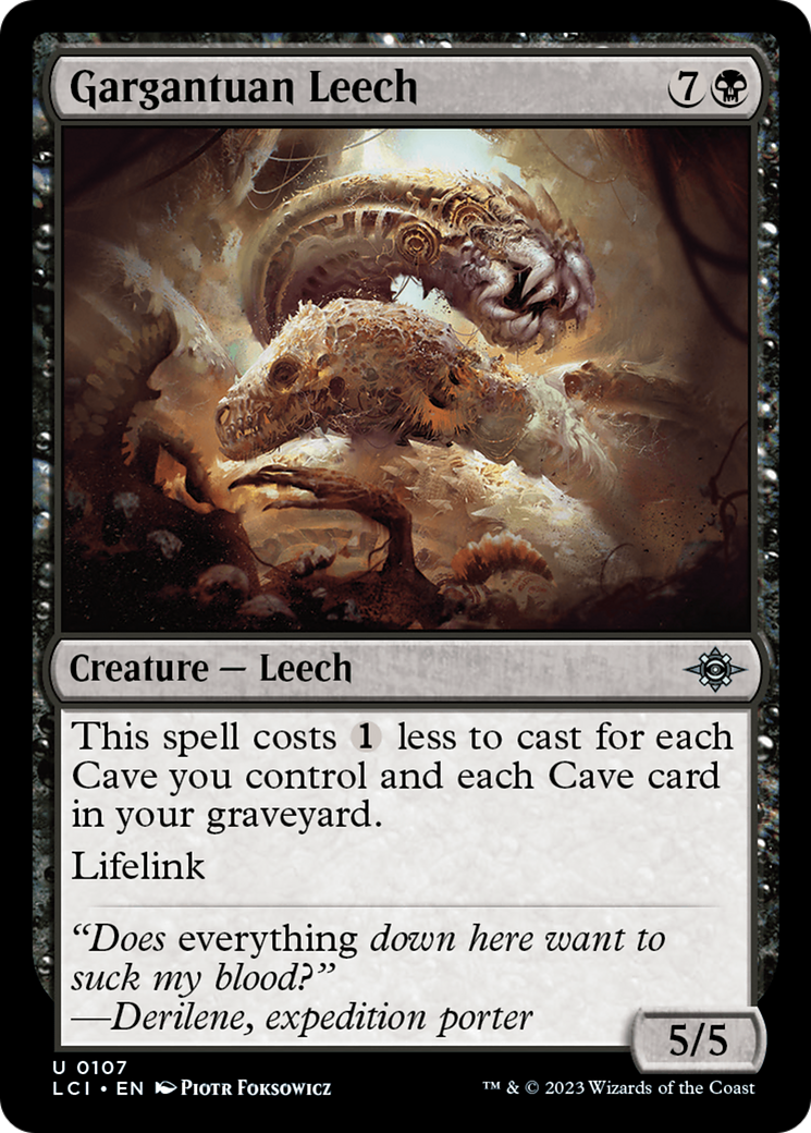 Gargantuan Leech [The Lost Caverns of Ixalan] MTG Single Magic: The Gathering    | Red Claw Gaming