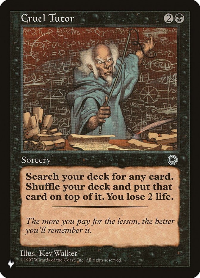 Cruel Tutor [The List] MTG Single Magic: The Gathering | Red Claw Gaming