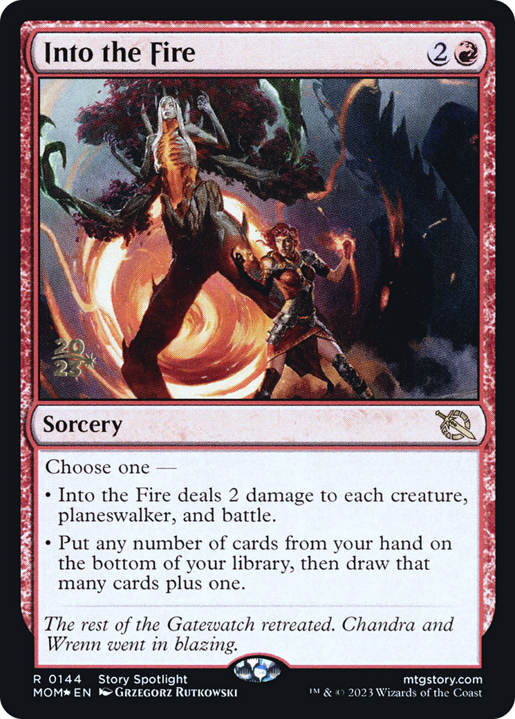 Into the Fire [March of the Machine Prerelease Promos] MTG Single Magic: The Gathering    | Red Claw Gaming