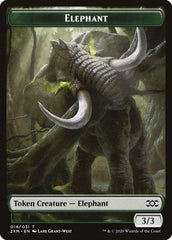 Angel // Elephant Double-Sided Token [Double Masters Tokens] MTG Single Magic: The Gathering | Red Claw Gaming