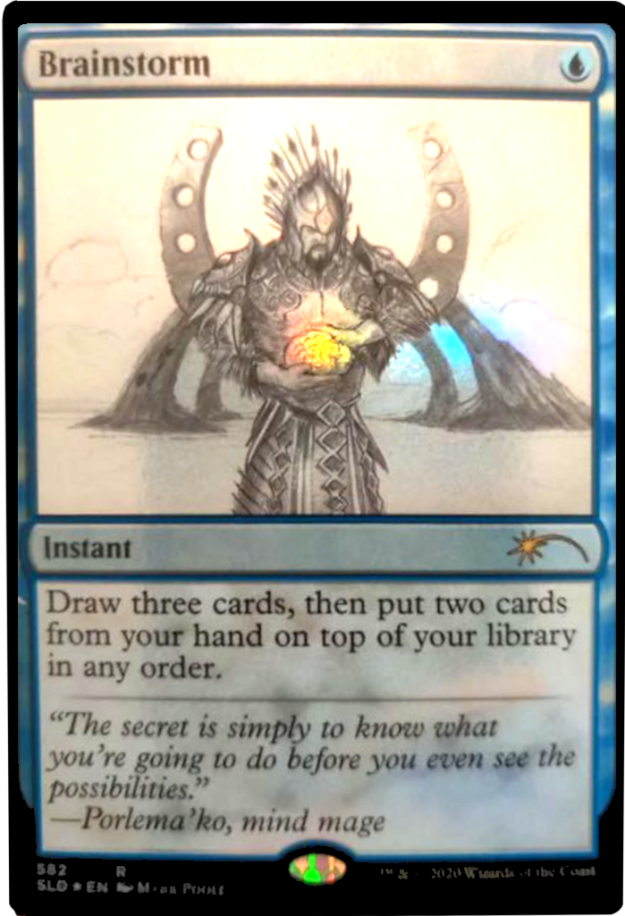 Brainstorm (Sketch) [Secret Lair Drop Promos] MTG Single Magic: The Gathering | Red Claw Gaming