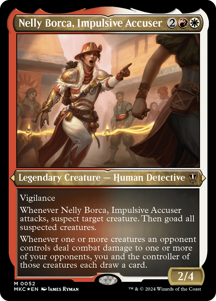 Nelly Borca, Impulsive Accuser (Display Commander) [Murders at Karlov Manor Commander] MTG Single Magic: The Gathering    | Red Claw Gaming