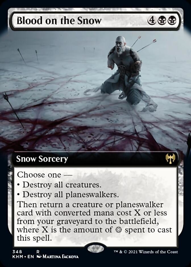 Blood on the Snow (Extended Art) [Kaldheim] MTG Single Magic: The Gathering | Red Claw Gaming