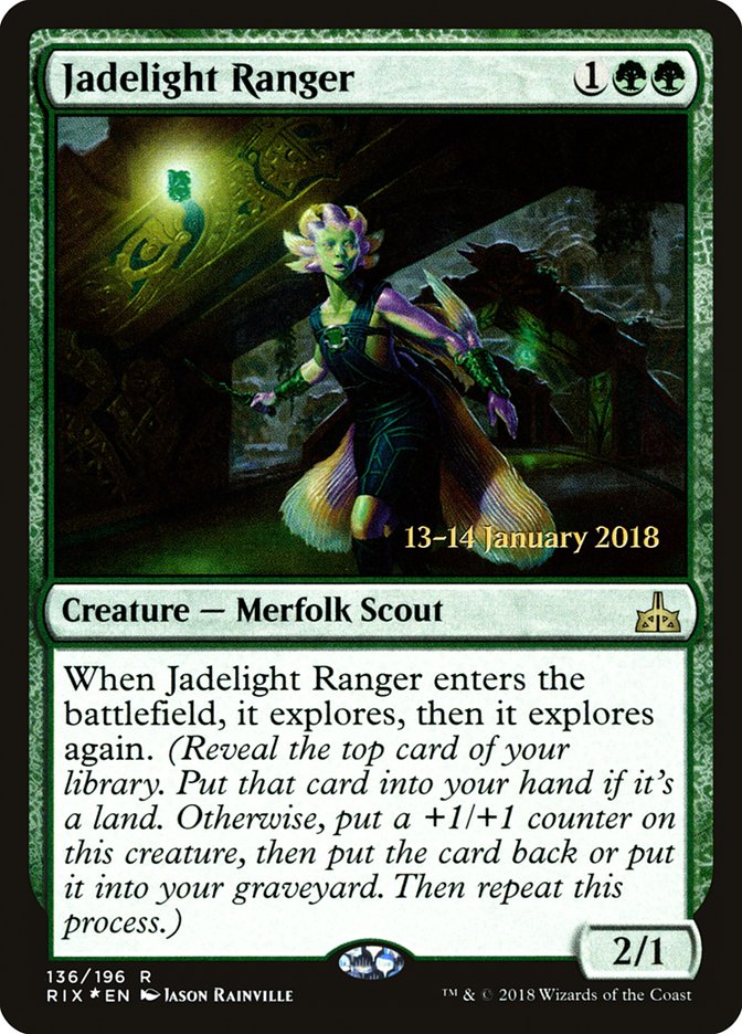 Jadelight Ranger [Rivals of Ixalan Prerelease Promos] MTG Single Magic: The Gathering | Red Claw Gaming