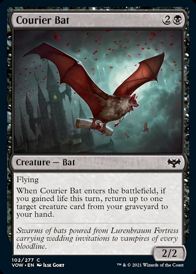Courier Bat [Innistrad: Crimson Vow] MTG Single Magic: The Gathering | Red Claw Gaming