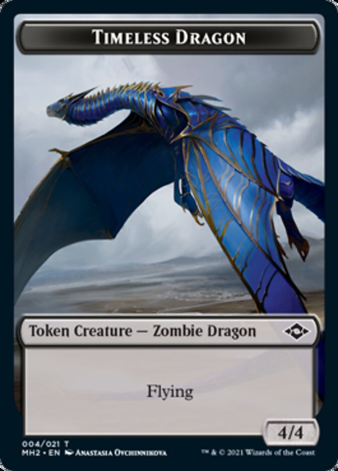 Timeless Dragon Token [Modern Horizons 2 Tokens] MTG Single Magic: The Gathering | Red Claw Gaming