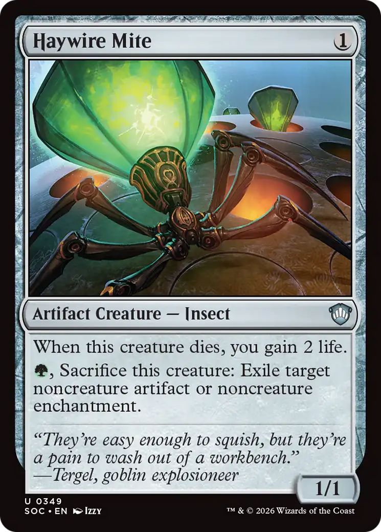 Haywire Mite [Secrets of Strixhaven Commander] MTG Single Magic: The Gathering | Red Claw Gaming