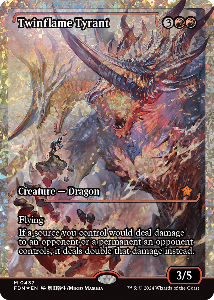 Twinflame Tyrant (Fracture Foil) [Foundations] MTG Single Magic: The Gathering | Red Claw Gaming