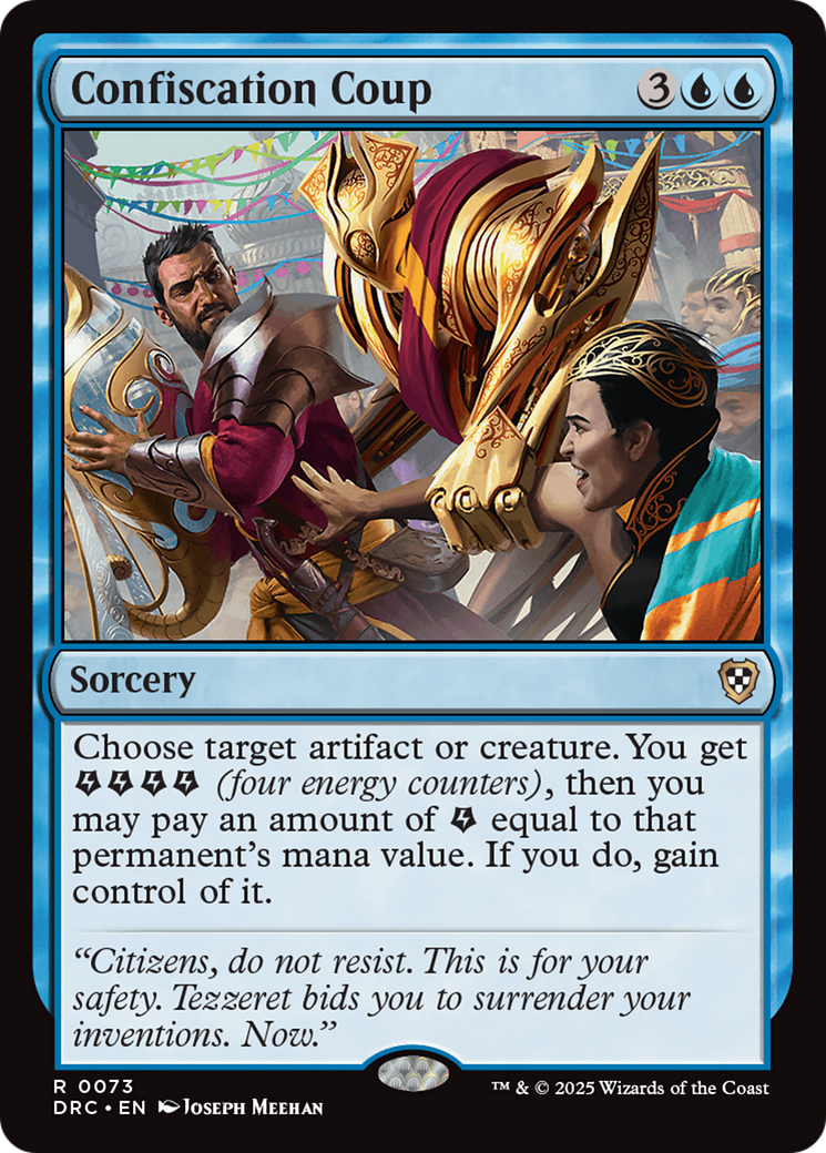 Confiscation Coup [Aetherdrift Commander] MTG Single Magic: The Gathering | Red Claw Gaming