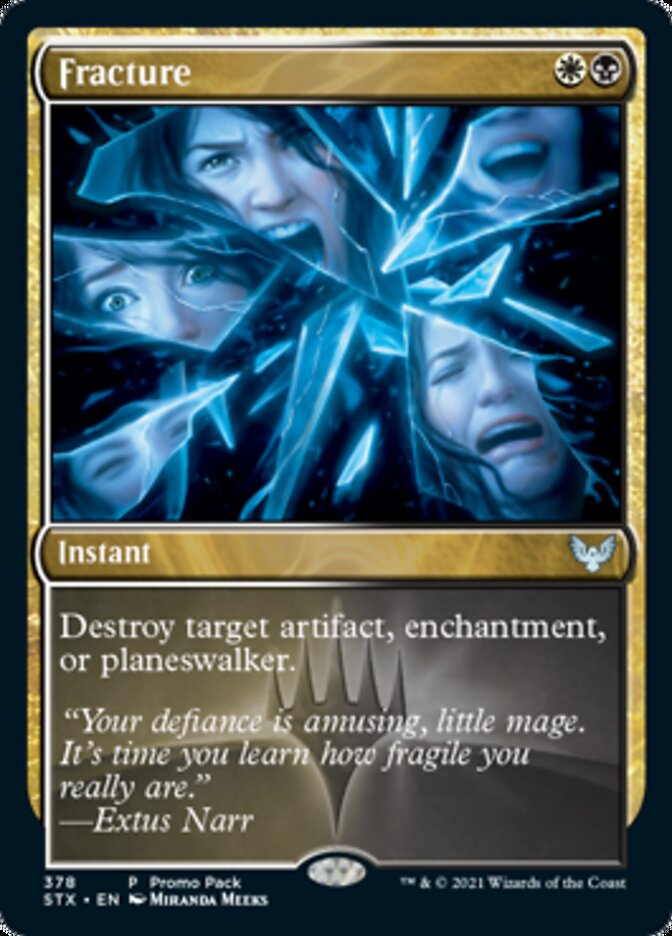 Fracture (Promo Pack) [Strixhaven: School of Mages Promos] MTG Single Magic: The Gathering | Red Claw Gaming