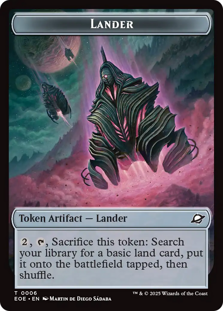 Drone // Lander (0006) Doubled-Sided Token [Edge of Eternities Tokens] MTG Single Magic: The Gathering | Red Claw Gaming