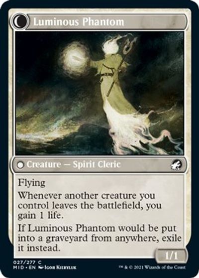 Lunarch Veteran // Luminous Phantom [Innistrad: Midnight Hunt] MTG Single Magic: The Gathering | Red Claw Gaming