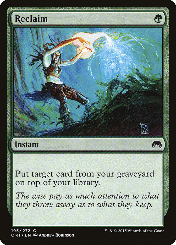 Reclaim [Magic Origins] MTG Single Magic: The Gathering | Red Claw Gaming