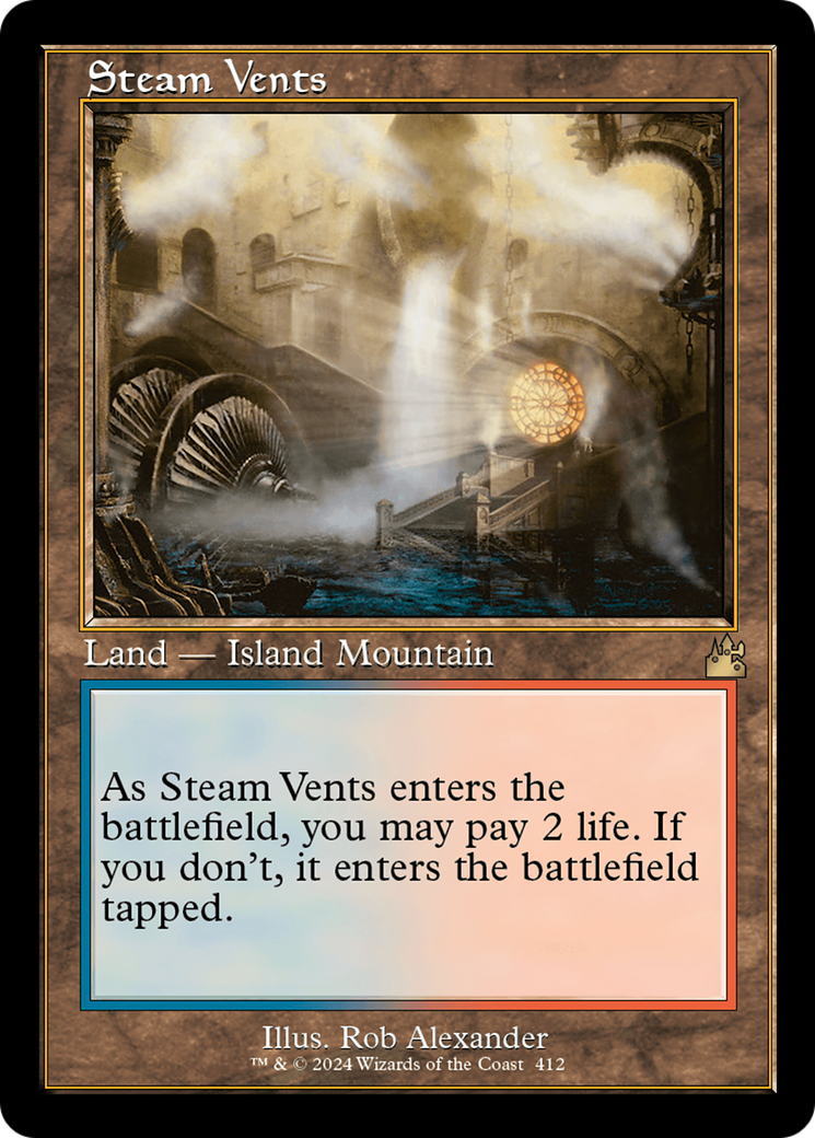Steam Vents (Retro) [Ravnica Remastered] MTG Single Magic: The Gathering | Red Claw Gaming