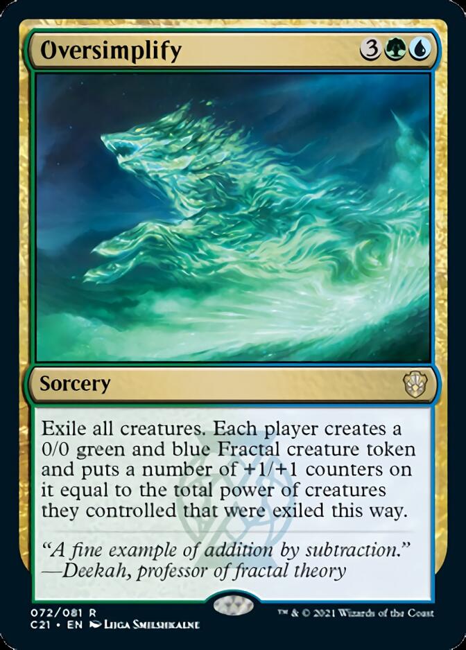 Oversimplify [Commander 2021] MTG Single Magic: The Gathering | Red Claw Gaming