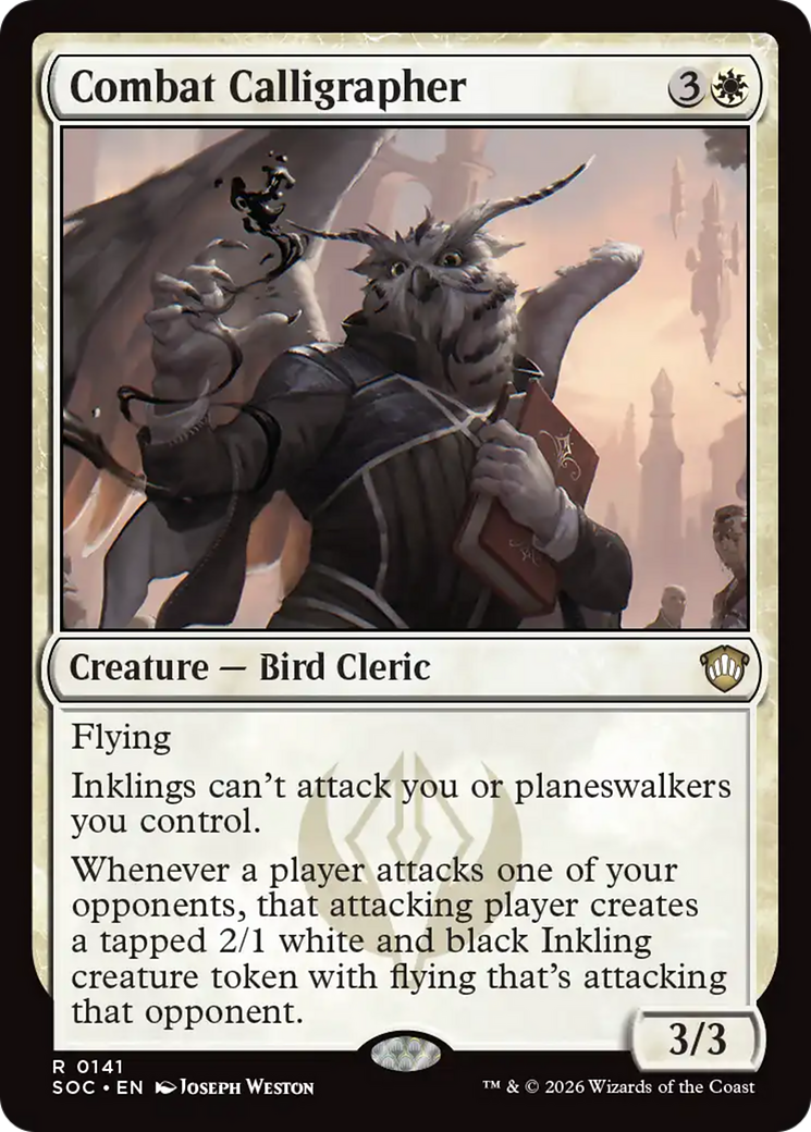 Combat Calligrapher [Secrets of Strixhaven Commander] MTG Single Magic: The Gathering | Red Claw Gaming