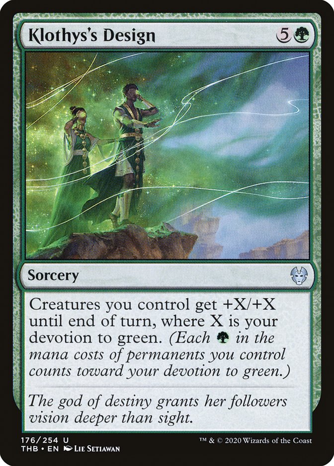 Klothys's Design [Theros Beyond Death] MTG Single Magic: The Gathering | Red Claw Gaming