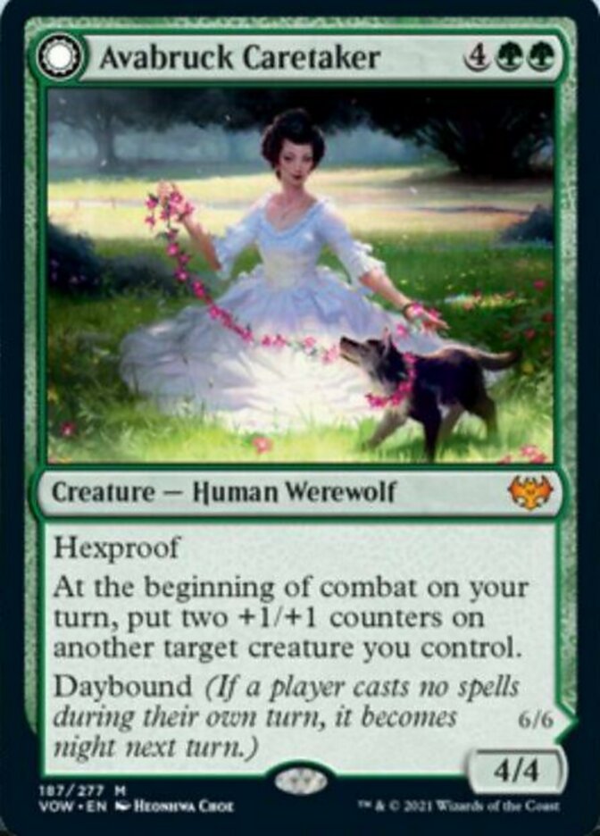 Avabruck Caretaker // Hollowhenge Huntmaster [Innistrad: Crimson Vow] MTG Single Magic: The Gathering | Red Claw Gaming