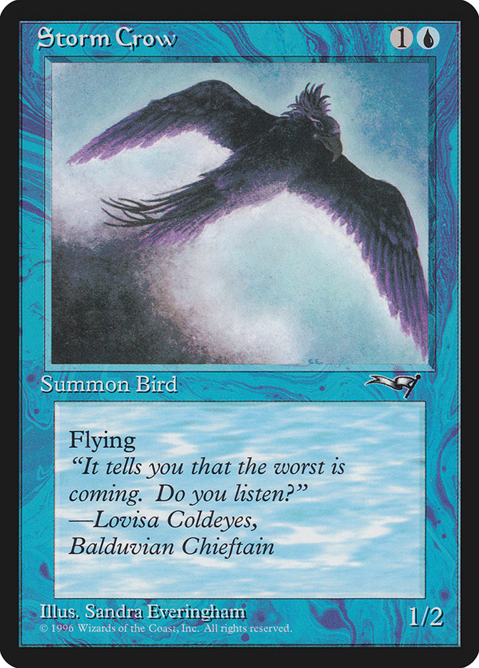 Storm Crow (Looking Ahead) [Alliances] MTG Single Magic: The Gathering | Red Claw Gaming