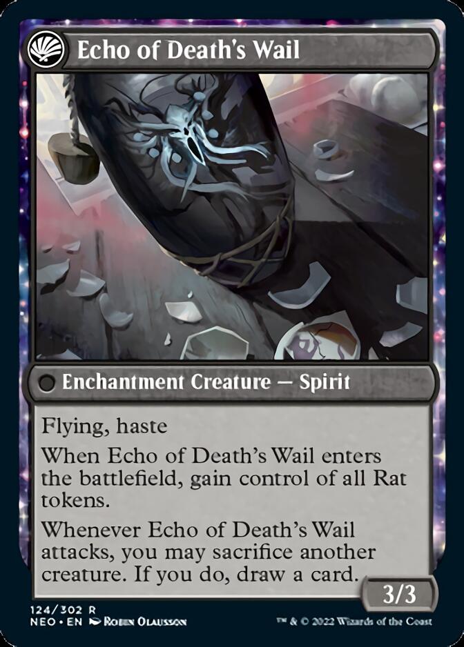 Tribute to Horobi // Echo of Death's Wail [Kamigawa: Neon Dynasty] MTG Single Magic: The Gathering    | Red Claw Gaming