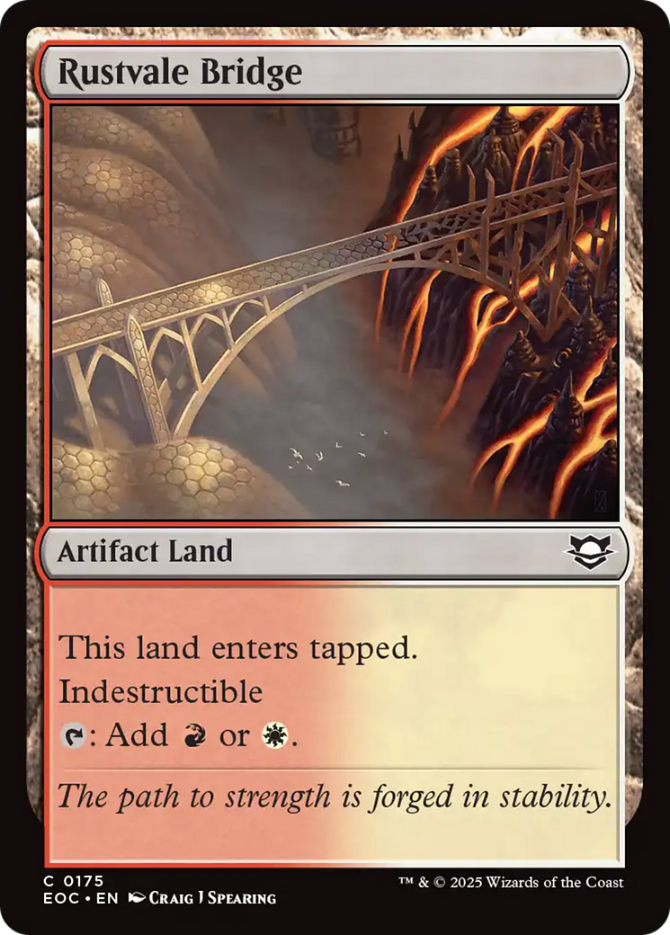 Rustvale Bridge [Edge of Eternities Commander] MTG Single Magic: The Gathering | Red Claw Gaming