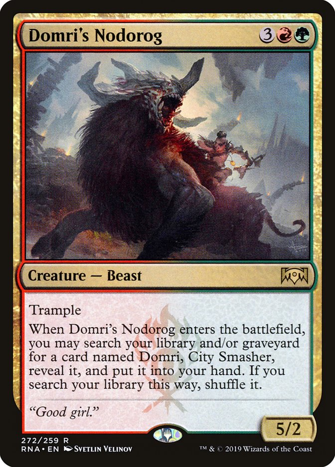 Domri's Nodorog [Ravnica Allegiance] MTG Single Magic: The Gathering | Red Claw Gaming