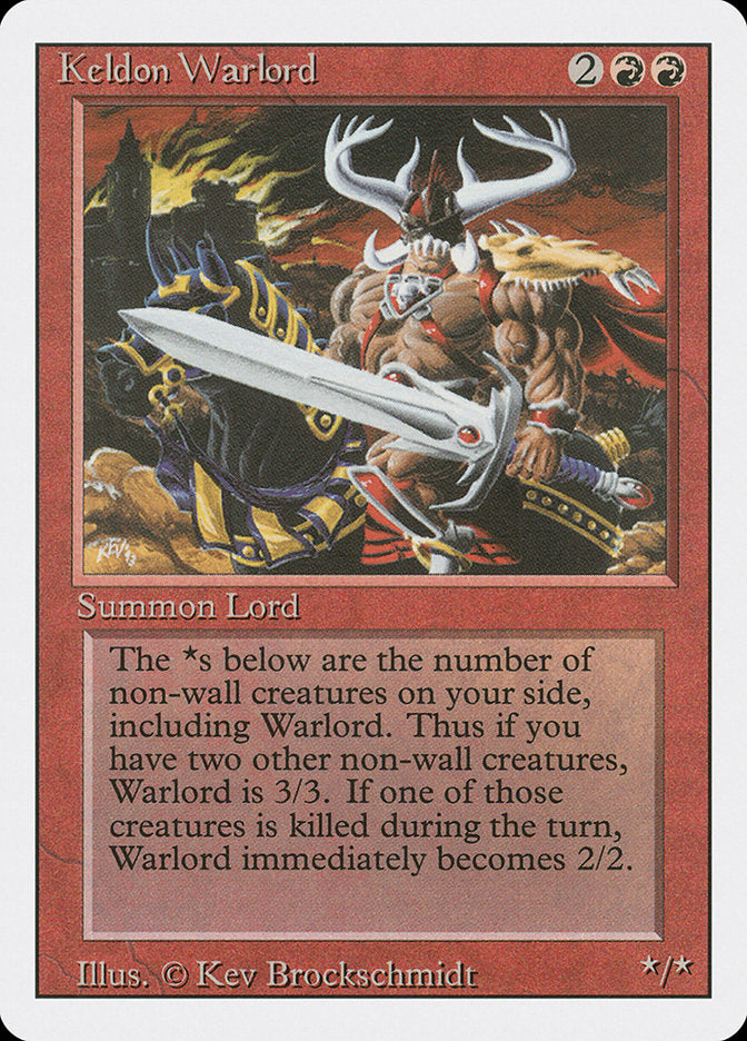 Keldon Warlord [Revised Edition] MTG Single Magic: The Gathering | Red Claw Gaming