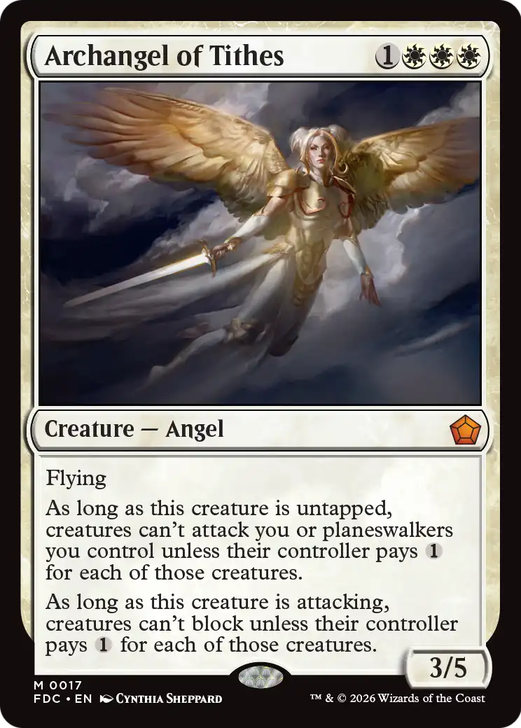 Archangel of Tithes [Foundations Commander] | Red Claw Gaming