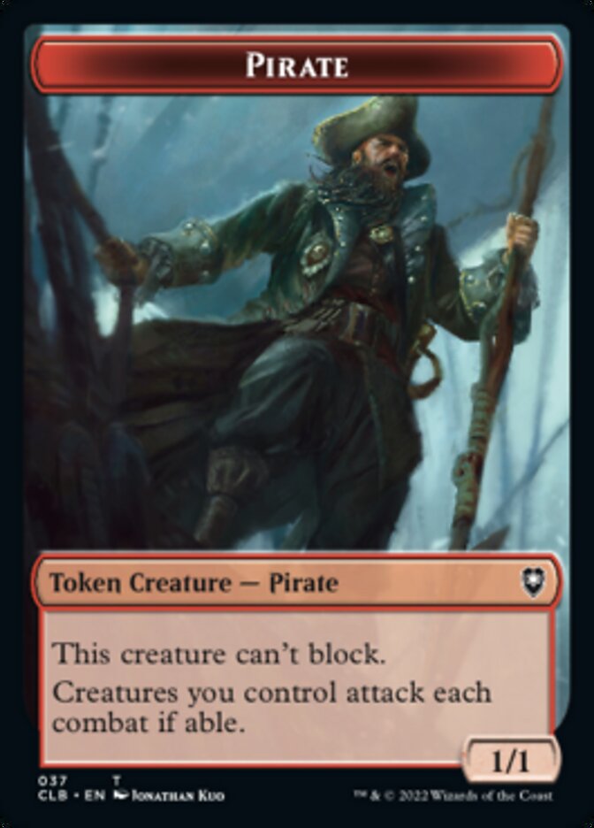 Pirate // Goblin Double-Sided Token [Commander Legends: Battle for Baldur's Gate Tokens] MTG Single Magic: The Gathering | Red Claw Gaming
