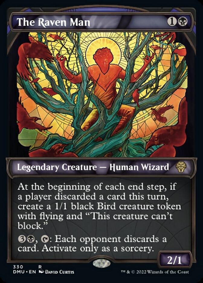 The Raven Man (Showcase Textured) [Dominaria United] MTG Single Magic: The Gathering | Red Claw Gaming