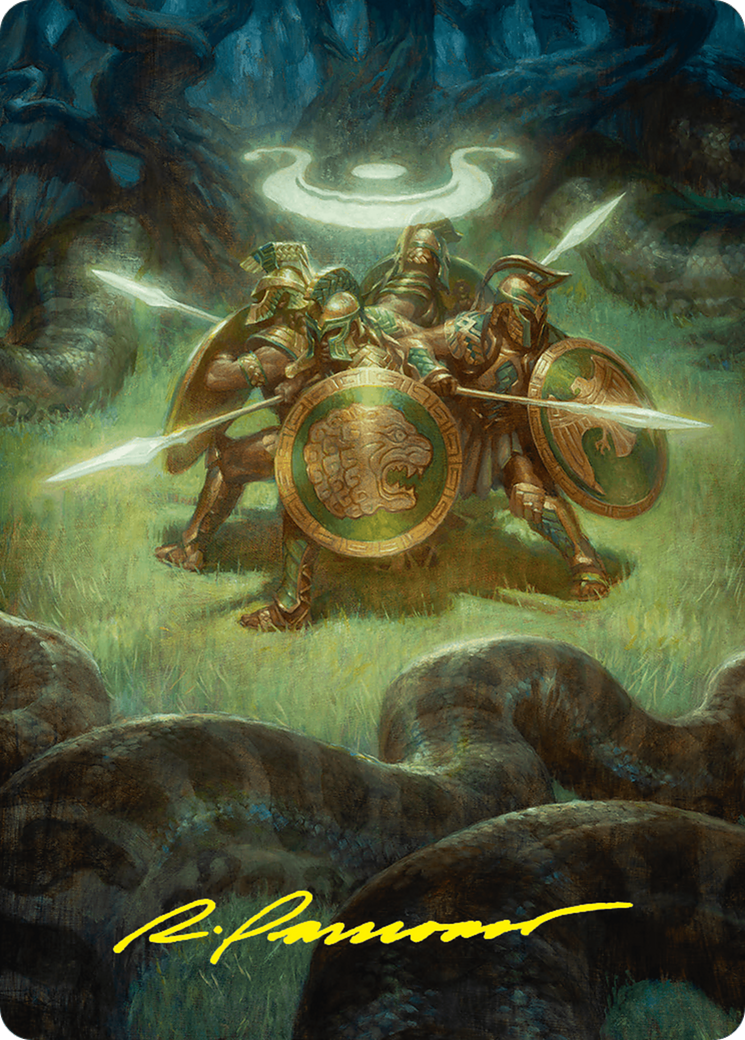 Anthem of Champions Art Card (47/54) (Gold-Stamped Signature) [Foundations Art Series] MTG Single Magic: The Gathering | Red Claw Gaming