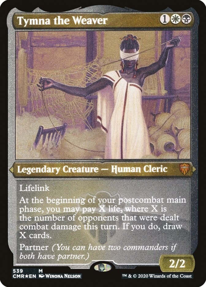Tymna the Weaver (Etched) [Commander Legends] MTG Single Magic: The Gathering | Red Claw Gaming
