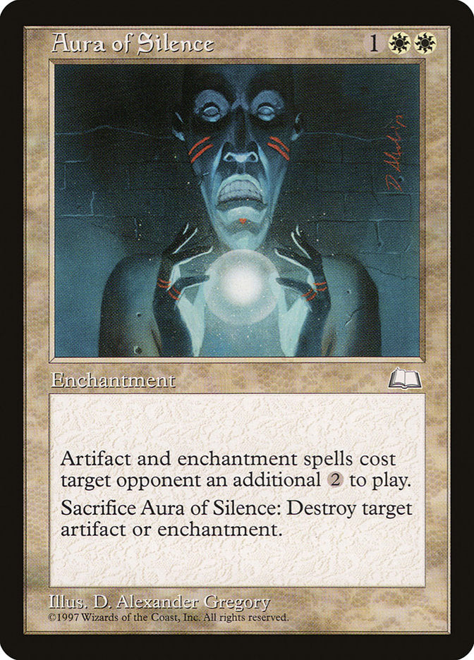 Aura of Silence [Weatherlight] MTG Single Magic: The Gathering | Red Claw Gaming