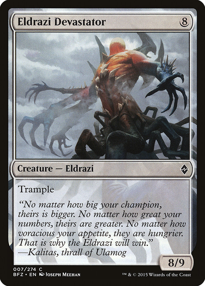 Eldrazi Devastator [Battle for Zendikar] MTG Single Magic: The Gathering | Red Claw Gaming